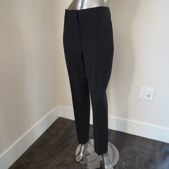 Brunello Cucinelli Monili Pants Navy Blue Tropical Luxury Virgin Wool Size 6 - Picture 6 of 8